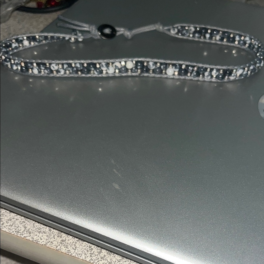 Beaded choker necklace